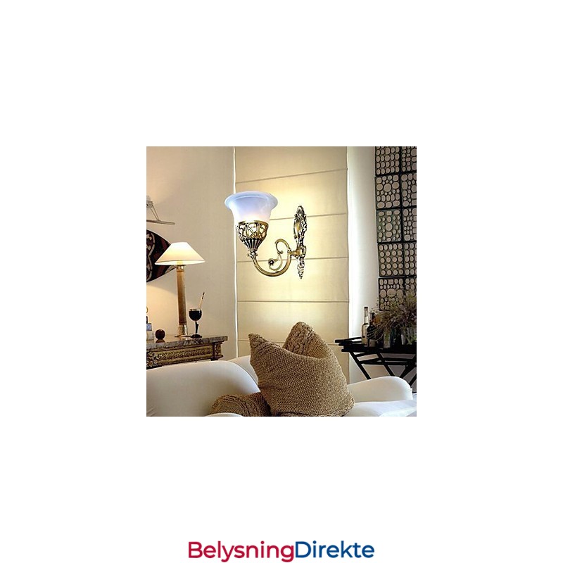 Vegglampe I Bronse, Moiré-Glass, Europeisk, Retro, Klassisk, 220V