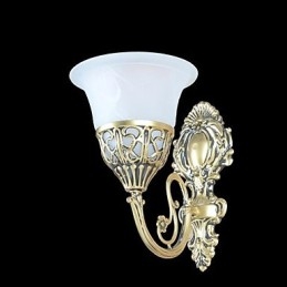 Vegglampe I Bronse, Moiré-Glass, Europeisk, Retro, Klassisk, 220V