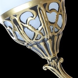 Vegglampe I Bronse, Moiré-Glass, Europeisk, Retro, Klassisk, 220V