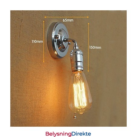 Amerikansk Landlig Landlig Retro Moderne Edison Lyspære Midtgang Mini Stue Vegglampe