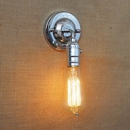 Amerikansk Landlig Landlig Retro Moderne Edison Lyspære Midtgang Mini Stue Vegglampe