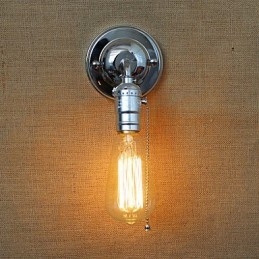 Amerikansk Landlig Landlig Retro Moderne Edison Lyspære Midtgang Mini Stue Vegglampe