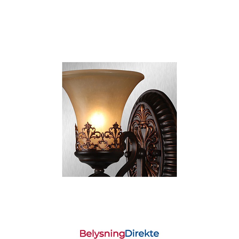 Vintage Vegglamper 1 Lys Med Harpiksglassskjerm Soverom Stue Ganglamper