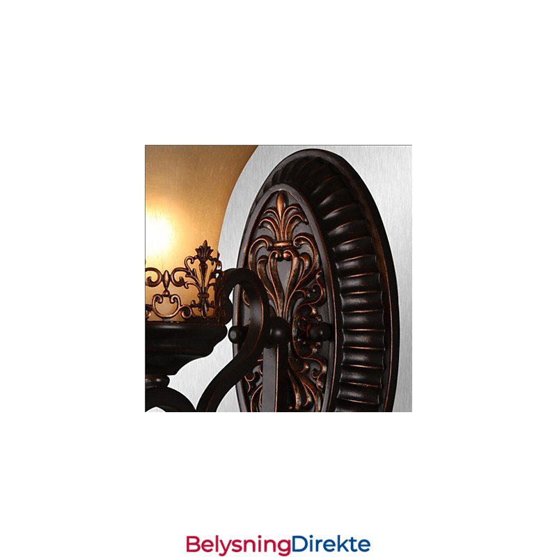 Vintage Vegglamper 1 Lys Med Harpiksglassskjerm Soverom Stue Ganglamper