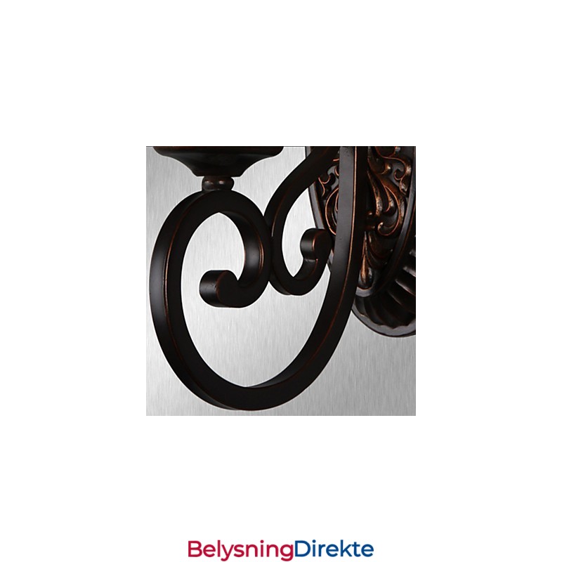 Vintage Vegglamper 1 Lys Med Harpiksglassskjerm Soverom Stue Ganglamper