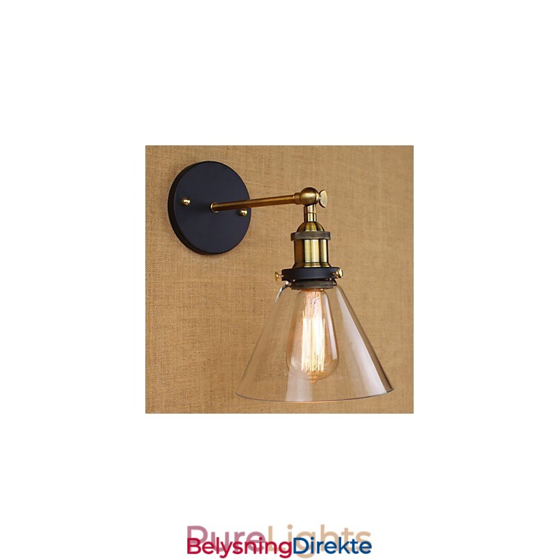 Industriell Klokketype Amerikansk Landlig Dekorativ Vegglampe