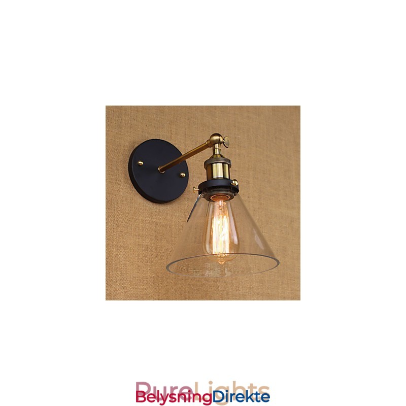 Industriell Klokketype Amerikansk Landlig Dekorativ Vegglampe