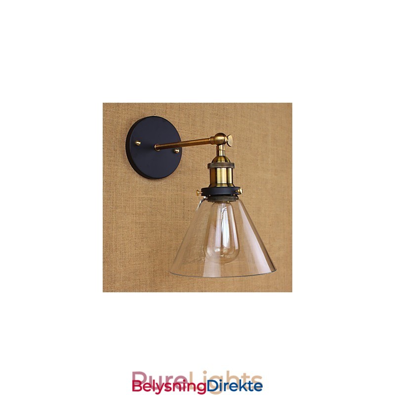 Industriell Klokketype Amerikansk Landlig Dekorativ Vegglampe