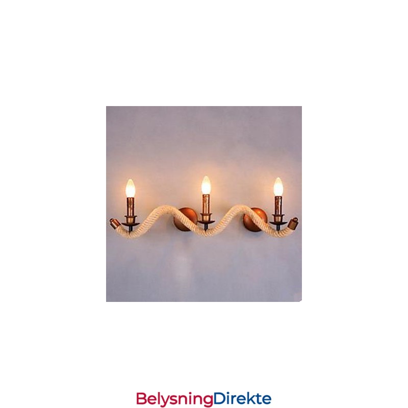 Kontraktert Balkongtrappelampe Vridd Tauvegglampe