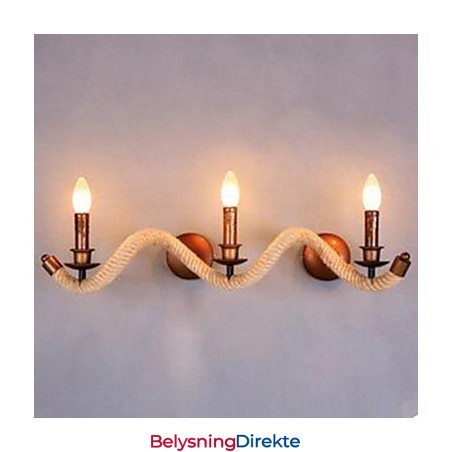 Kontraktert Balkongtrappelampe Vridd Tauvegglampe