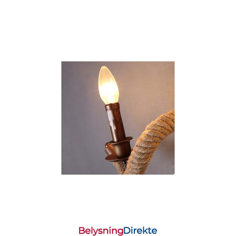 Kontraktert Balkongtrappelampe Vridd Tauvegglampe