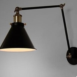 Industriell Nostalgi Personlighet Loft Svart Paraplyseksjon Dobbel Vegglampe