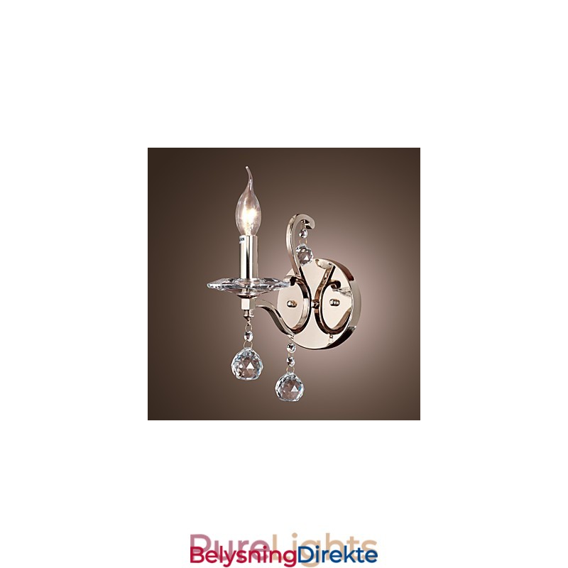 Krystalllys Vegglamper Moderne Samtids Metall