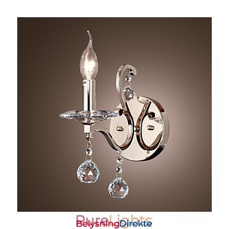 Krystalllys Vegglamper Moderne Samtids Metall