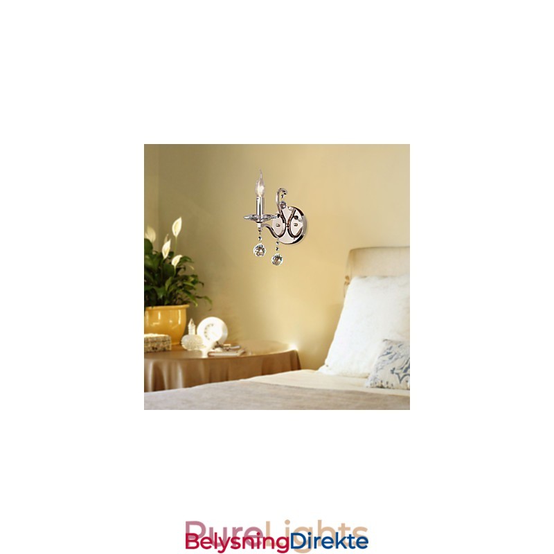 Krystalllys Vegglamper Moderne Samtids Metall