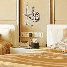 Krystalllys Vegglamper Moderne Samtids Metall