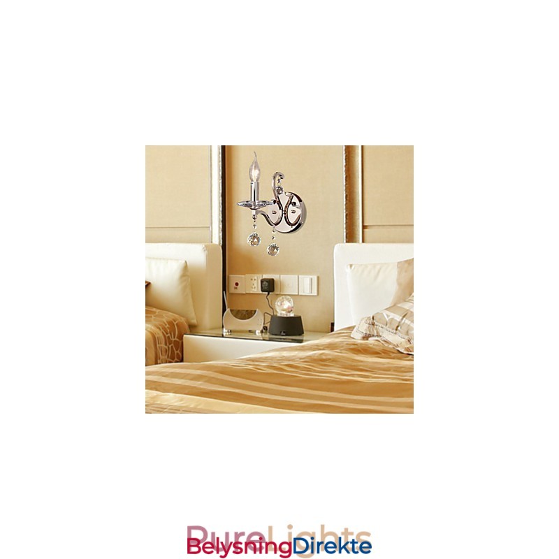 Krystalllys Vegglamper Moderne Samtids Metall
