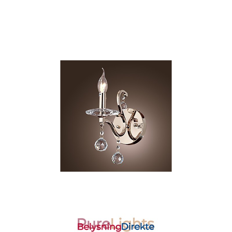 Krystalllys Vegglamper Moderne Samtids Metall