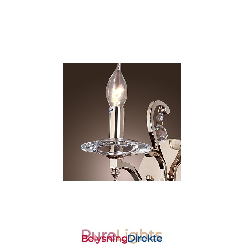 Krystalllys Vegglamper Moderne Samtids Metall
