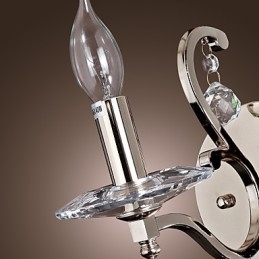 Krystalllys Vegglamper Moderne Samtids Metall