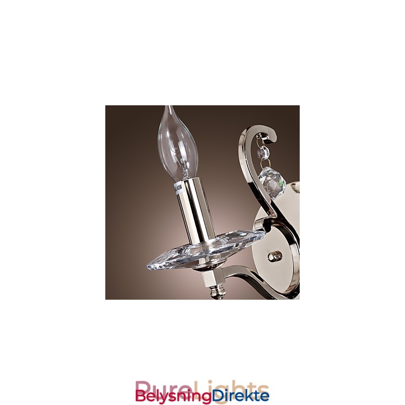 Krystalllys Vegglamper Moderne Samtids Metall