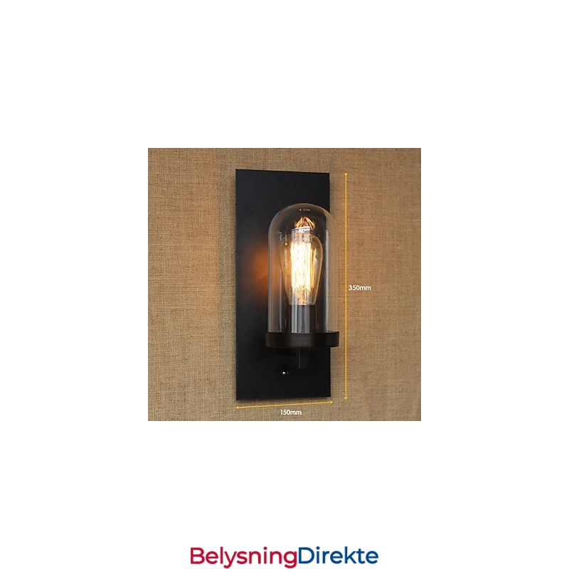 Amerikansk Landlig Stil Stue Pastoral Midtgang Lager Industri Nattbord Bar Dekorativ Vegglampe