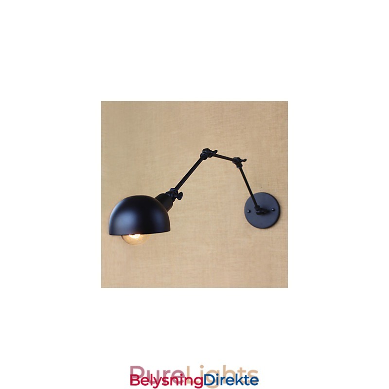 Personlighet Langarm Justerbar Vinkelstang Tre Retro Stue Lamper Belysning Dekorativ Vegglampe