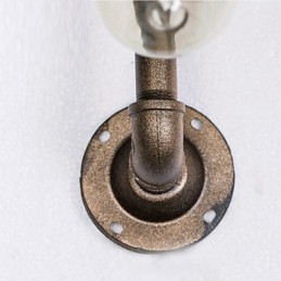 Amerikansk Landsbyloft Industriell Edison-Stil Vintage Vegglampe Retro Vannrørslampe Vegglampe