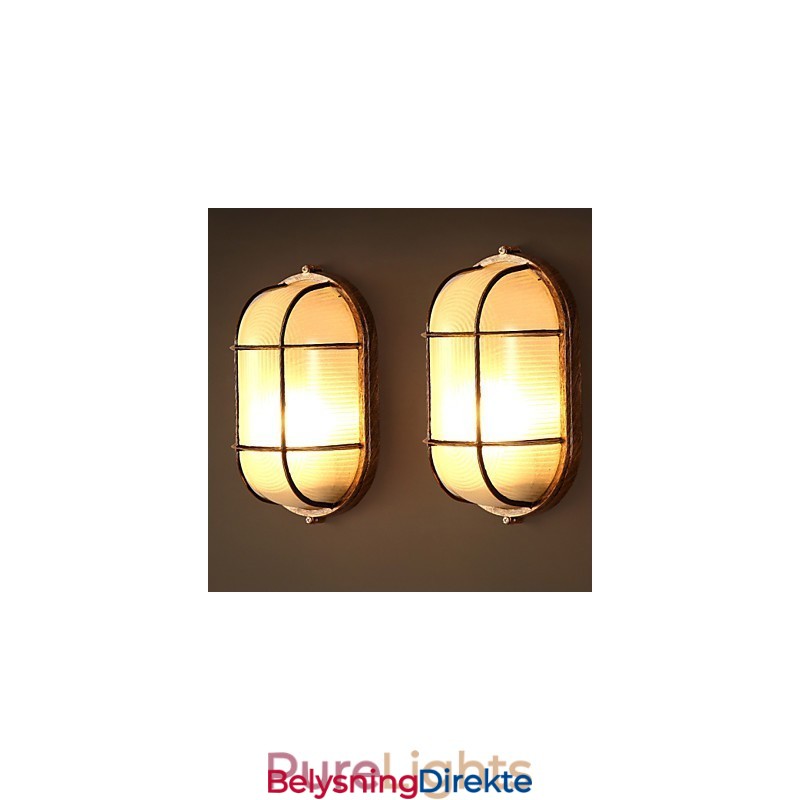 Kreativ Personlighet Gjenoppretter Gamle Måter Glassvegglampelys