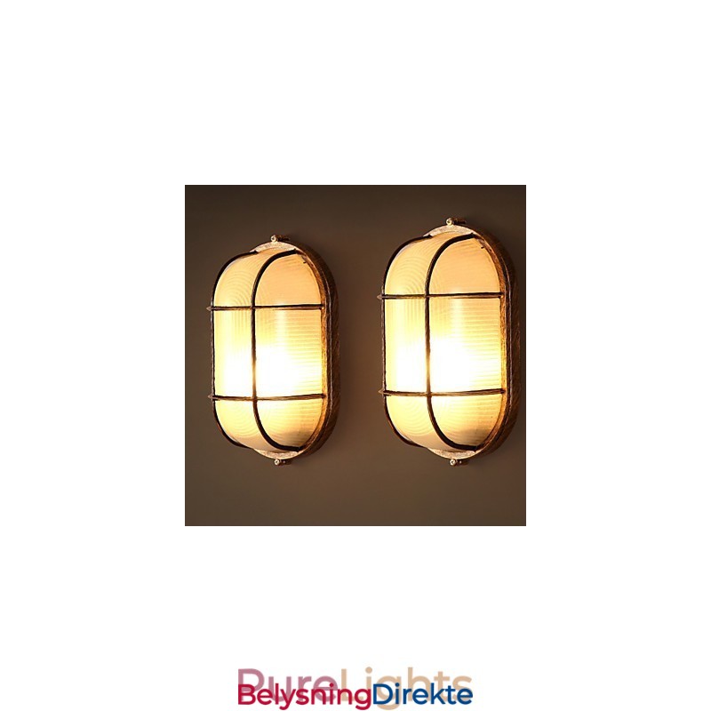 Kreativ Personlighet Gjenoppretter Gamle Måter Glassvegglampelys