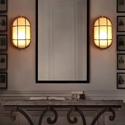 Kreativ Personlighet Gjenoppretter Gamle Måter Glassvegglampelys