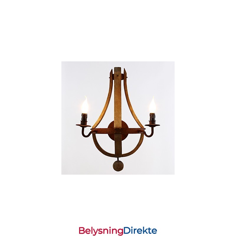 Mini-Vegglampetter I Rustikk Hyttestil I Tre, Bambus