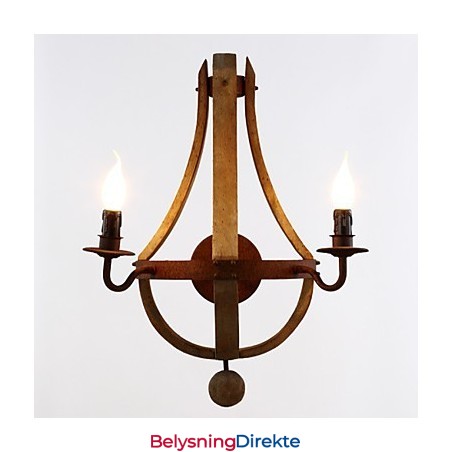 Mini-Vegglampetter I Rustikk Hyttestil I Tre, Bambus