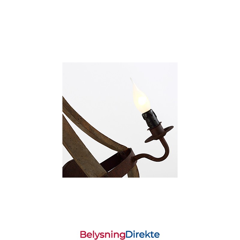 Mini-Vegglampetter I Rustikk Hyttestil I Tre, Bambus