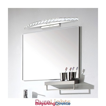 Speillampe I Rustfritt Stål Og Krystall