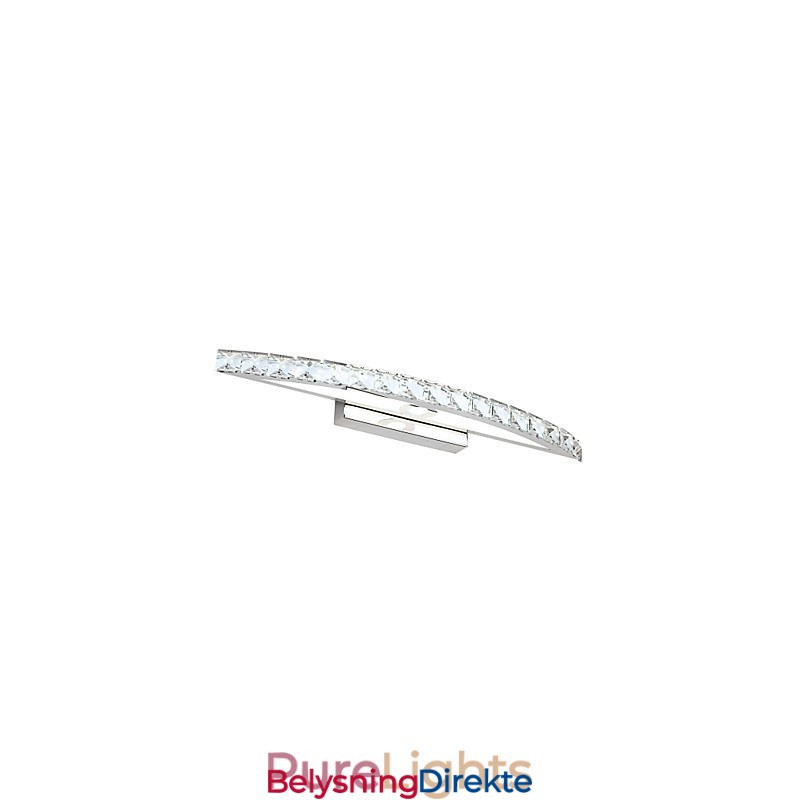 Speillampe I Rustfritt Stål Og Krystall