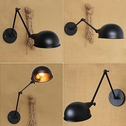 Industriell Stil Retro Dobbel Lang Arm En Enkel Personlighet Syker Nattbordsspisestue Dekorativ Vegglampe