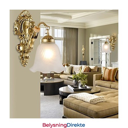 Vegglampe I Ministil, Tradisjonell, Klassisk Metall, E27