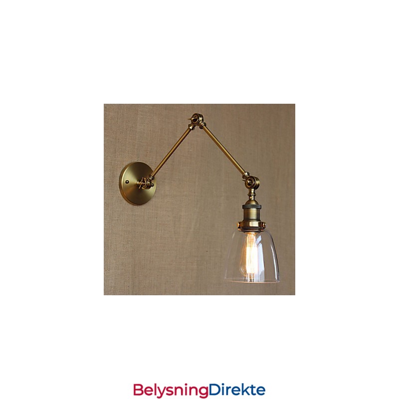 Retro Vintage Rack Soverom Nattbord Eksklusiv Hotellobby Dekorert Antikk Bronse Vegglampe