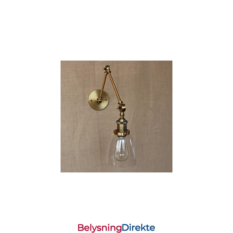 Retro Vintage Rack Soverom Nattbord Eksklusiv Hotellobby Dekorert Antikk Bronse Vegglampe