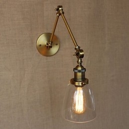 Retro Vintage Rack Soverom Nattbord Eksklusiv Hotellobby Dekorert Antikk Bronse Vegglampe