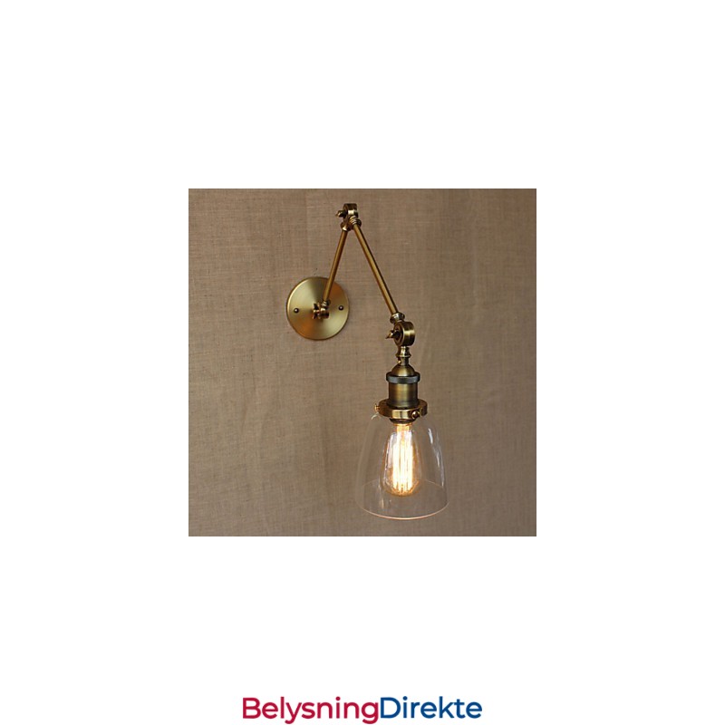 Retro Vintage Rack Soverom Nattbord Eksklusiv Hotellobby Dekorert Antikk Bronse Vegglampe