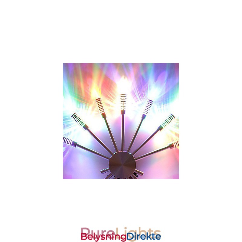 Moderne Vegglampe Med Spredende Lysdesign Til Vifteformet Lys I 7 Retninger