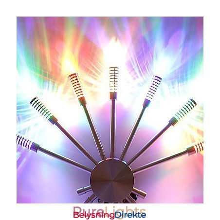 Moderne Vegglampe Med Spredende Lysdesign Til Vifteformet Lys I 7 Retninger