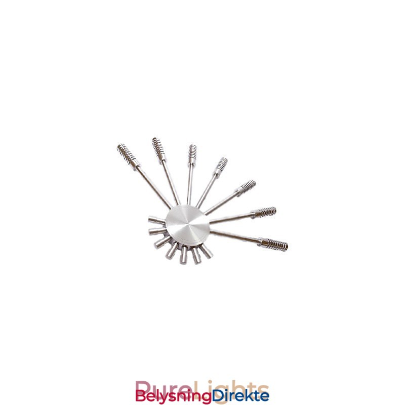 Moderne Vegglampe Med Spredende Lysdesign Til Vifteformet Lys I 7 Retninger