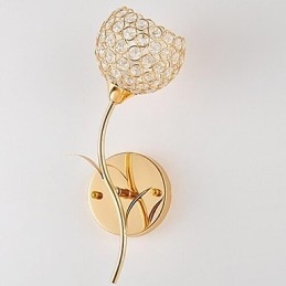 Krystall Vegglampe Moderne Samtids Metall