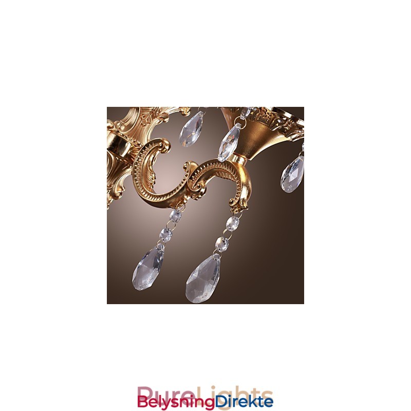 Elegant Krystallvegglampe I Rosa