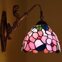 Europeisk Kontraktsfestet Landlig Kreativ Smijernsvegglampe