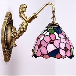 Europeisk Kontraktsfestet Landlig Kreativ Smijernsvegglampe