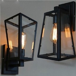 Vindindustri Midtgangskvalitet Retro Vegglampe Vegglampe Med Jernbelysning